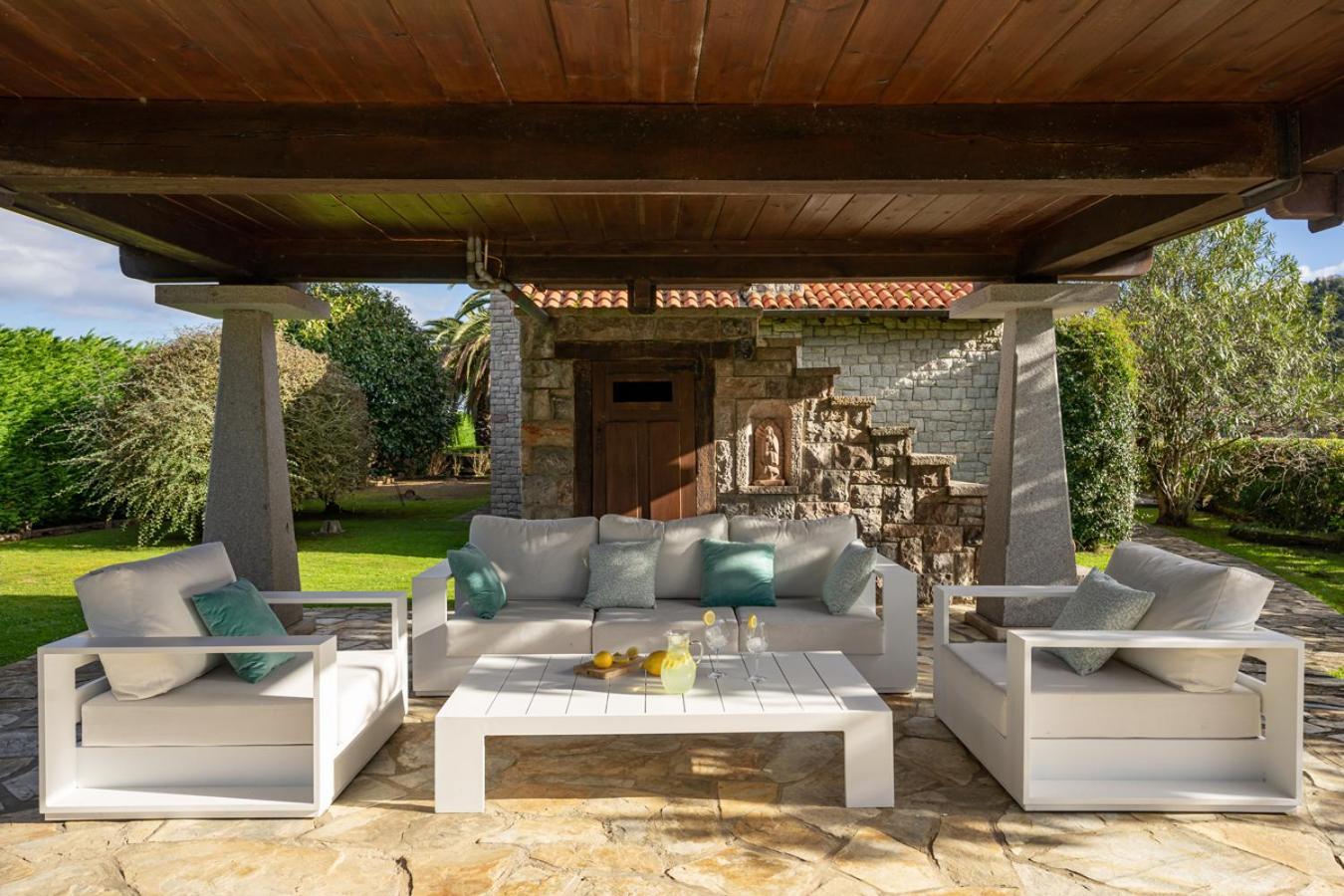 利亚内斯 Casa En La Costa Con Wifi Jardin Y Barbacoa旅馆 外观 照片